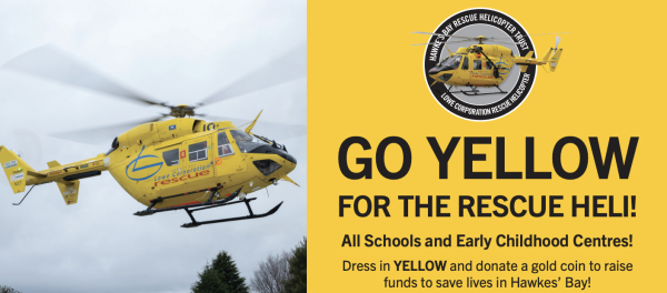 Go yellow for the rescue heli